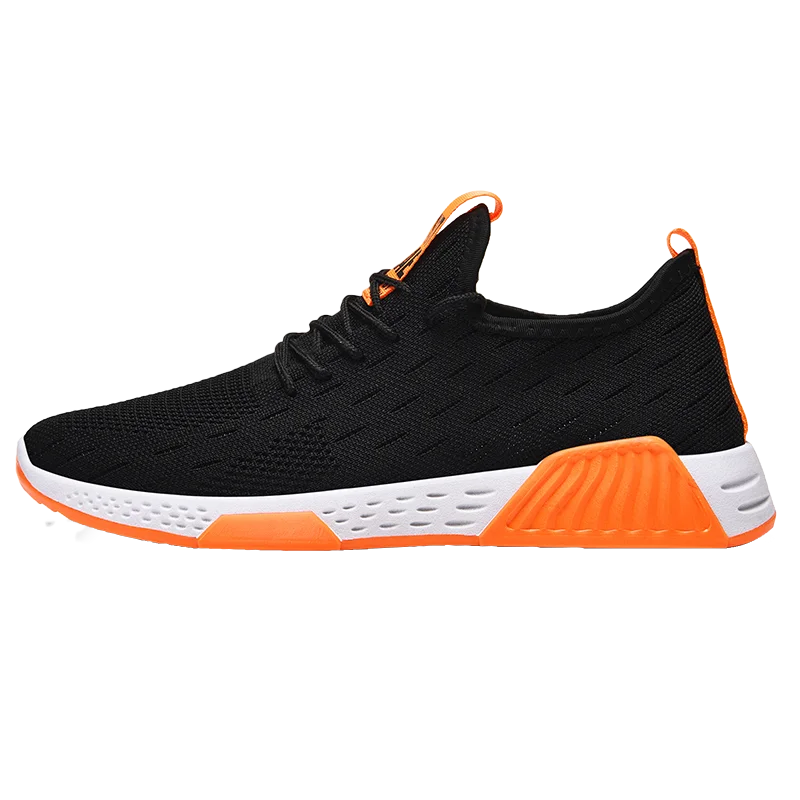 
Wholesale breathable MEN shoes Flying weaving running shoes Soft and comfortable basketball shoes 
