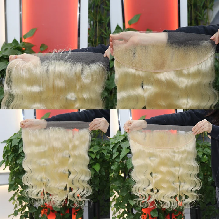 Mink Transparent hd lace frontal 613 100% human hair,613 Swiss Transparent  Lace Frontal 13x6 wholesale virgin hair