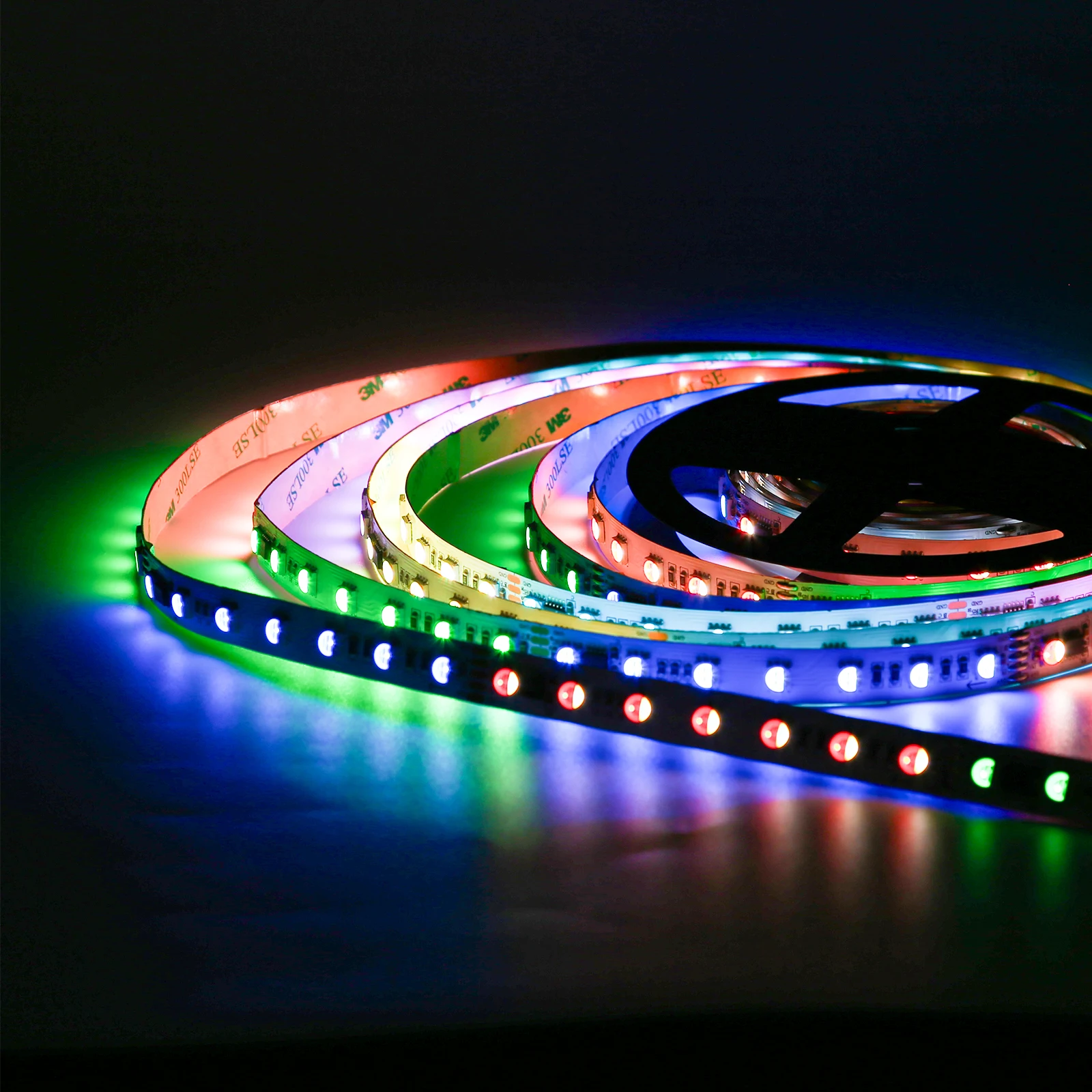 DMX512 светодиодные гибкие полосы Волшебные программируемые DC 24 В 12 smd 5050 60 светодиодов на метр rgb