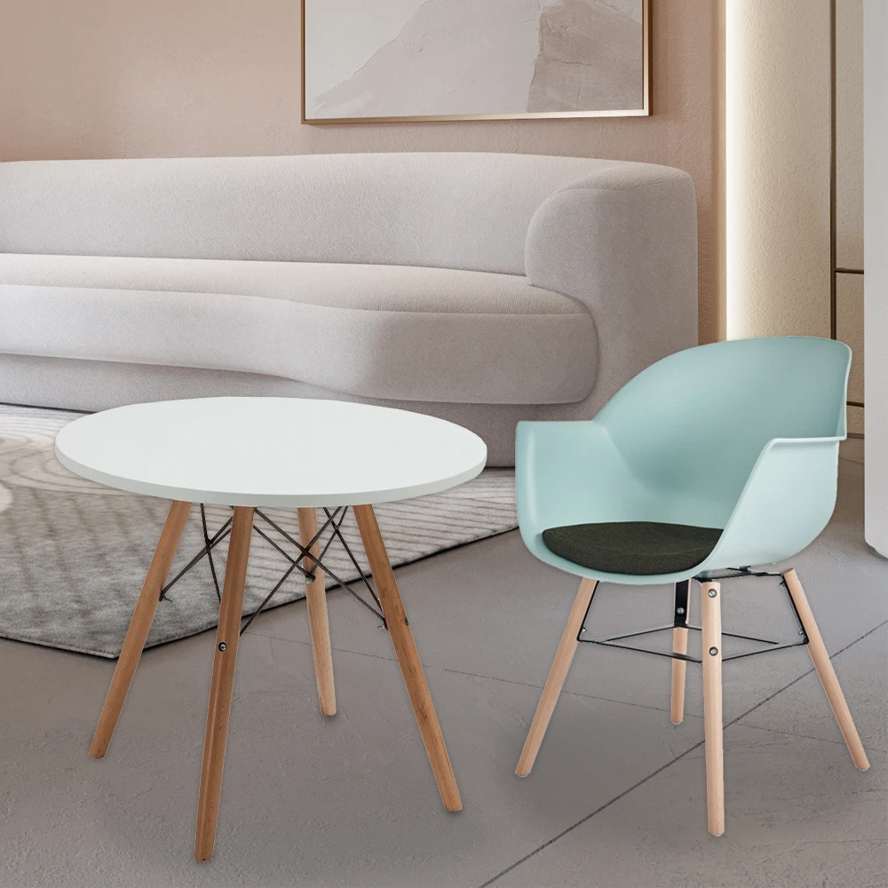 European style luxury modern round coffee table for bar cafe and bistro