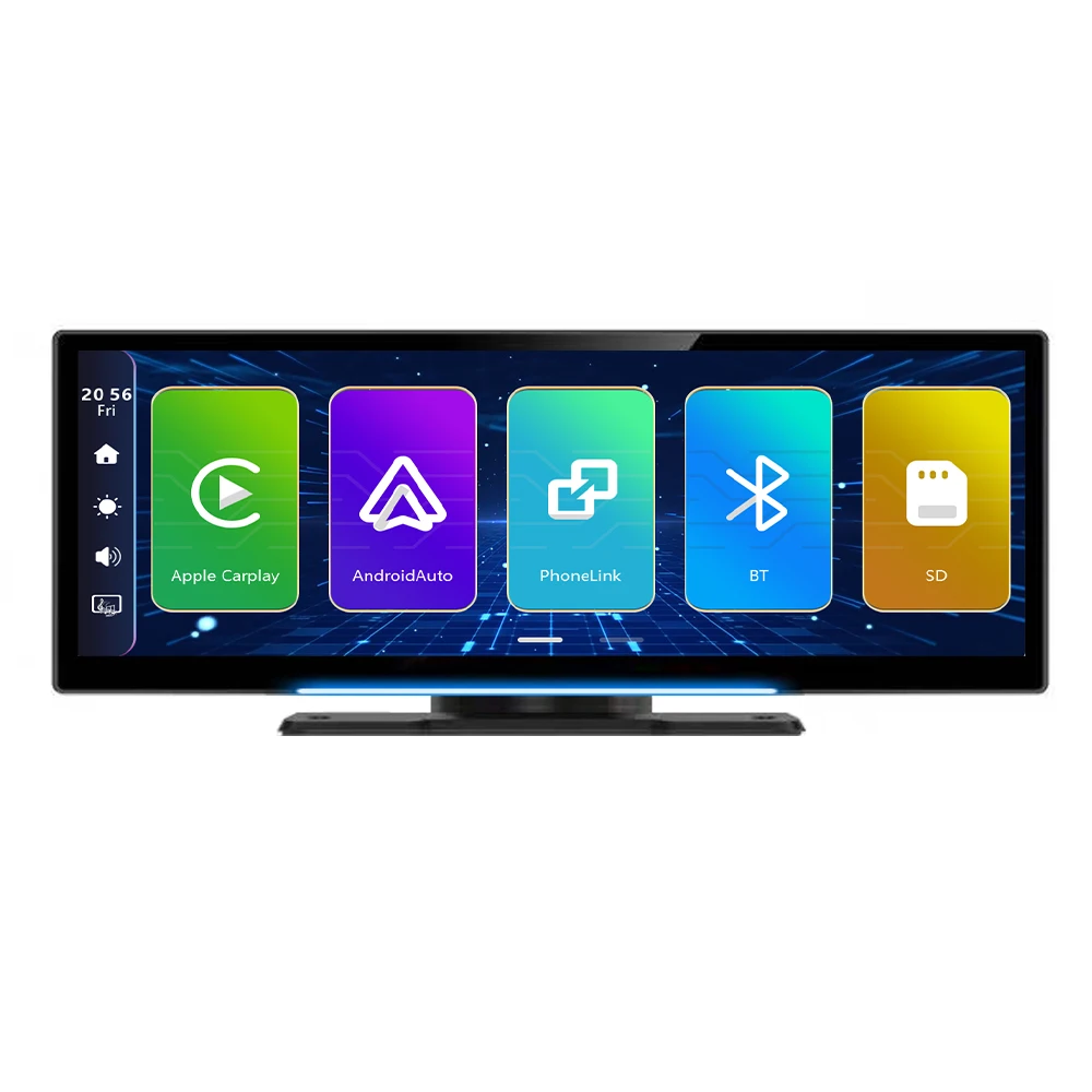 8 Inch HD Screen Portable Car MP5 Player Wireless CarPlay/Android Auto Mirror link DVR Backup Camera