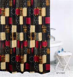 Top Quality Custom Printed Hoom Curtain Textile Dressing Decorative Polyester European Luxury Shower Curtain