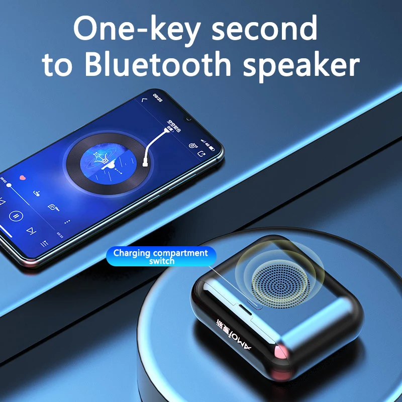 feixin 10 Years ODM & OEM Manufactory wireless headset earphone earbuds with power bank headphone speaker 3 in 1