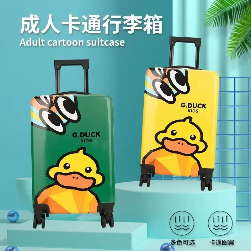Wholesale OEM customized logo Cute Suitcases kids character luggage bag cases with wheels