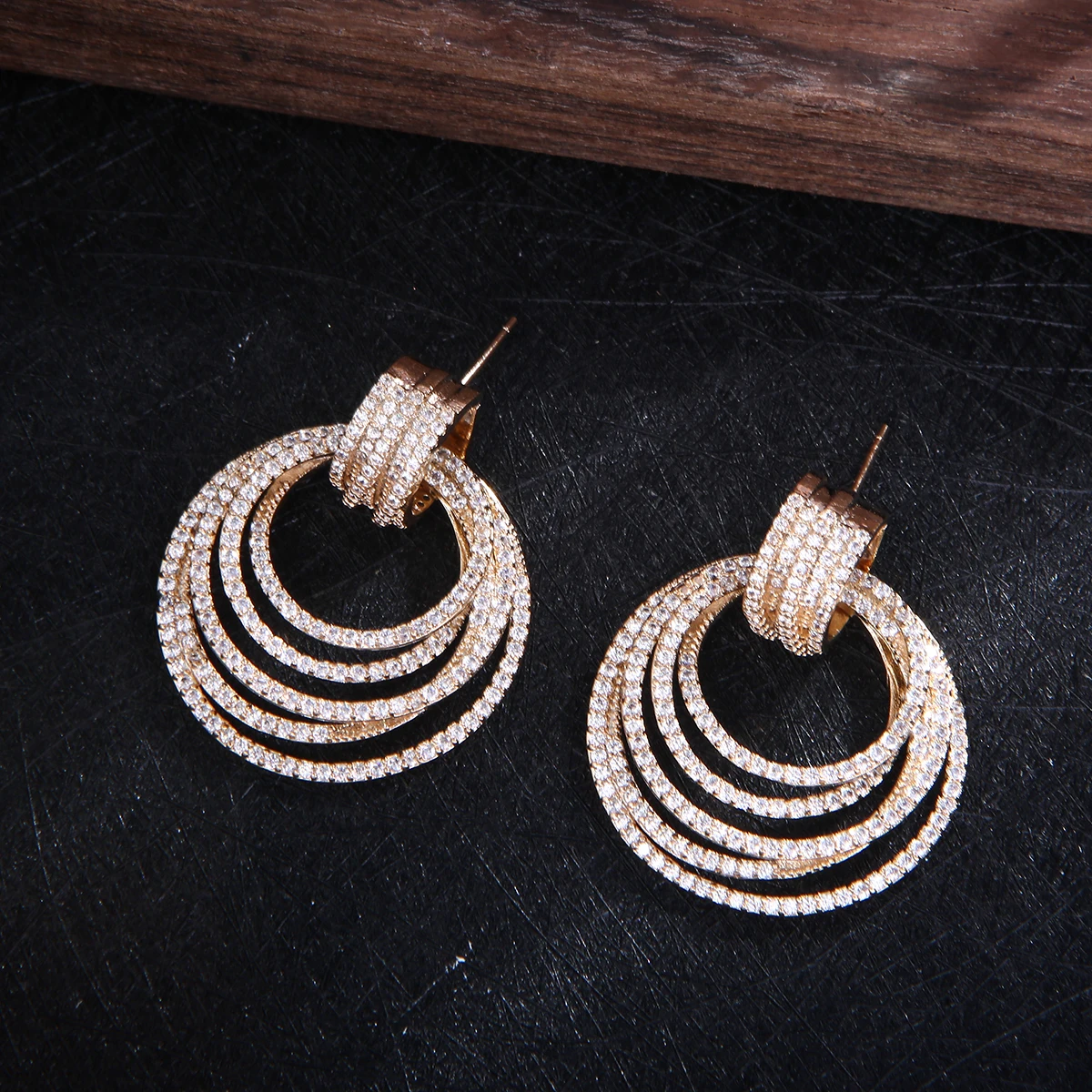 WXSNOW Fashion Creative Geometry 925 Silver Jewelry Bridal Zircon Jewelry Gift Box Sets