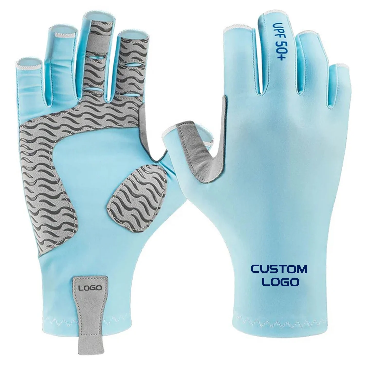 Abrasion Resistant Screen Touched Sun Protection Gloves Unisex Popular Sale Vented Stylish Rowing Yachting Gloves