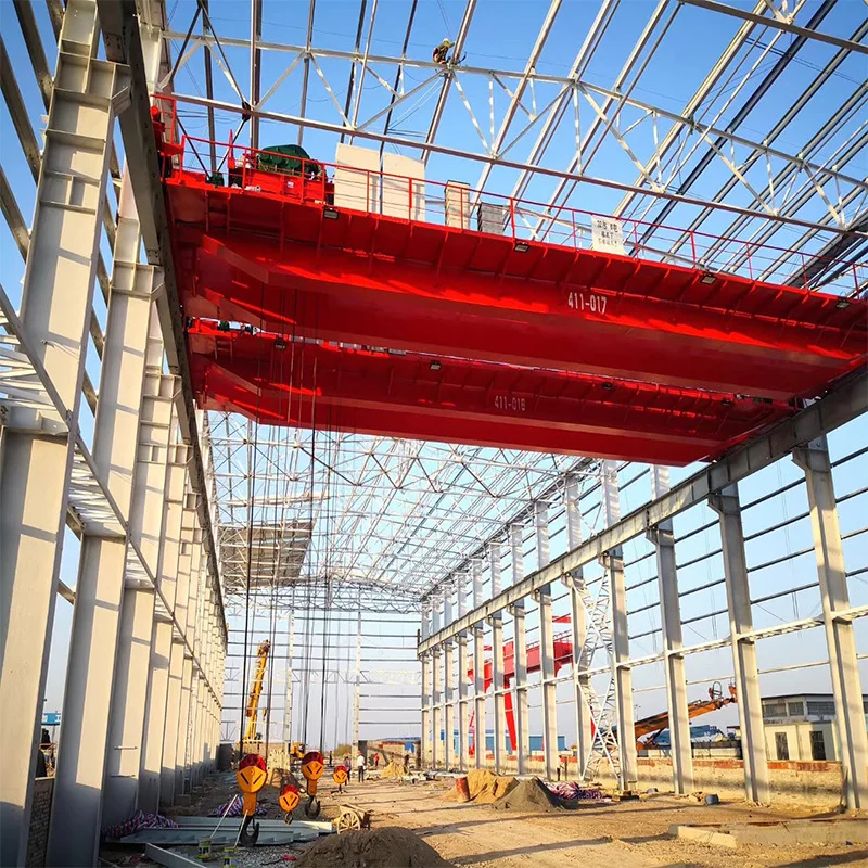 Chinese Manufacture Heavy Duty Foundry Ladle Overhead Casting Crane Ceiling Bridge Launcher Crane