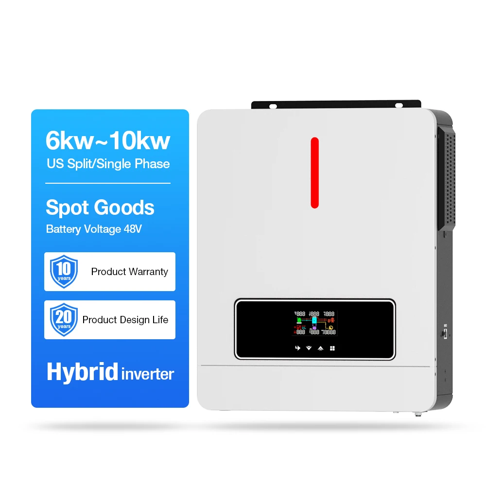Hybrid Off Grid 3Kw 6Kw 8Kw 48V Solar Panel 3Kva/3000W Mppt Solar Inverter Hybrid Solar Inverter With Mppt Charge Controller