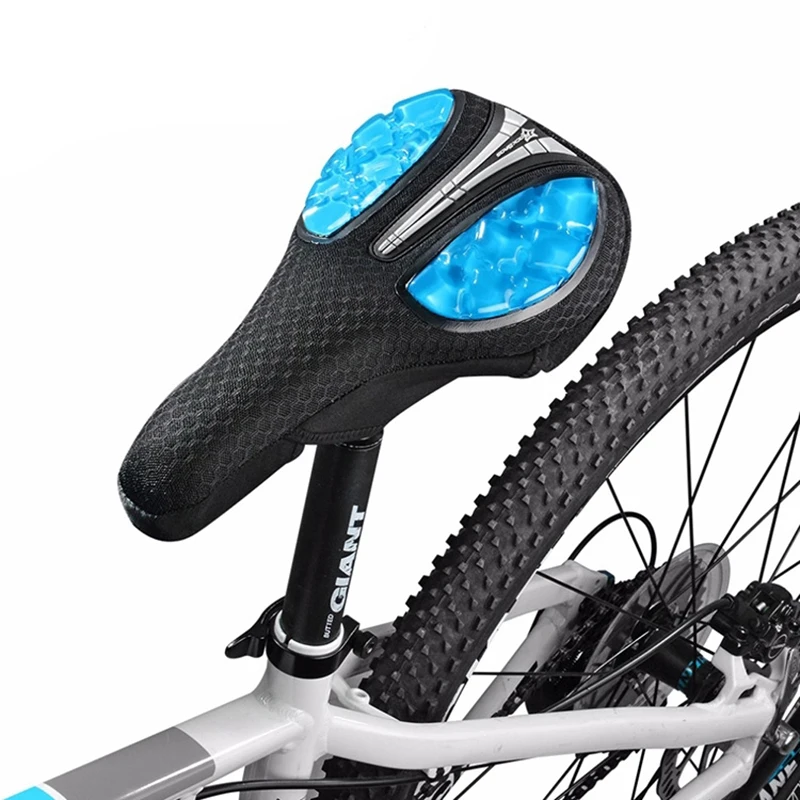 Soft Silicone 3D Bicycle Accessories Waterproof Bicycle Seat Cover Anti Slip Pad Dust Bike Gel Saddle Cushion