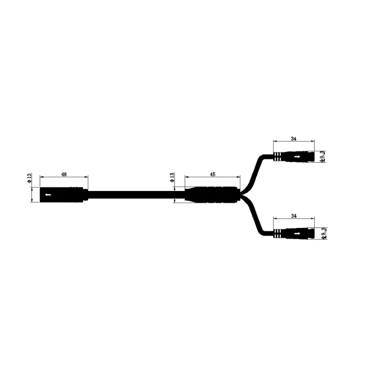 Jc.b02-1 Ip65 48v 500v контроллер кабель фара для электровелосипеда в трос стояночного тормоза