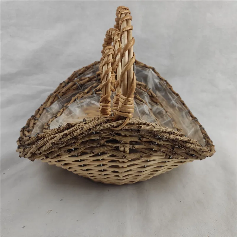 
Customized natural cheap gift wicker basket with handle/wholesale mini willow wicker basket with handle for 