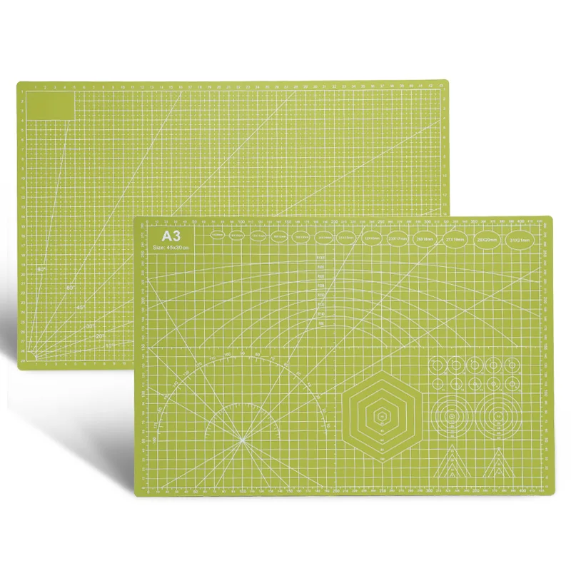 Matcha Green Color Flexible Waterproof Plastic Board Cutting Mat A3