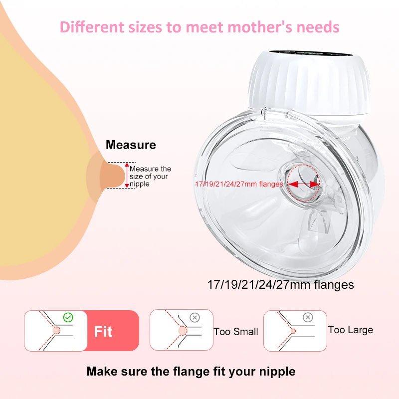 Portable Electric Breast Pumps wearable Breastfeeding Milk Extractors Pump hand free Breast milk Pump extractor