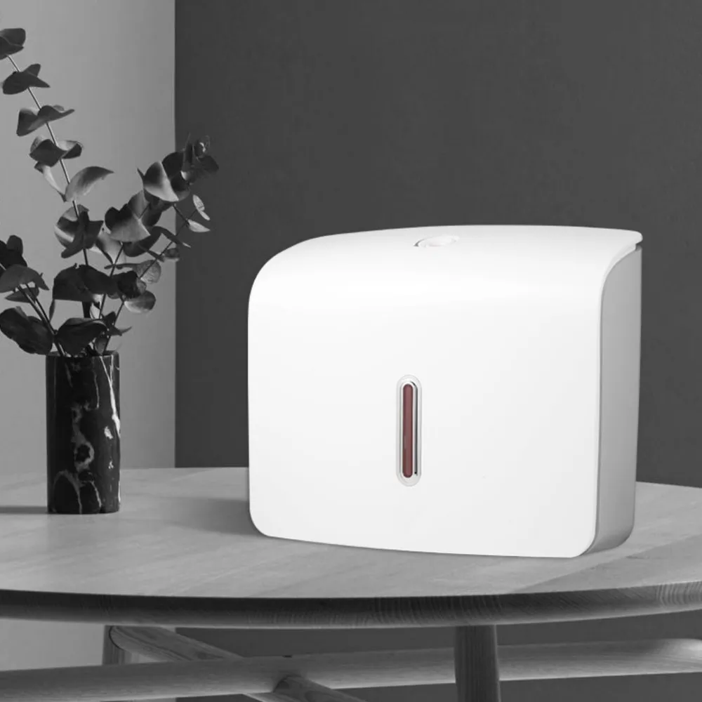 Factory Direct Wall Mounted Square Tissue Box Plastic Napkin Pantry Paper Towel Dispenser