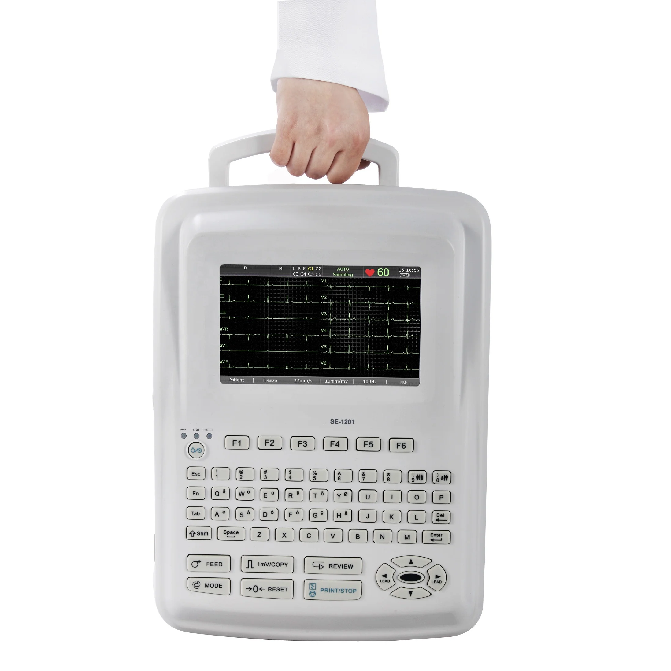 Edan 12 Lead ECG machine portable emergency ecg machine SE-1201