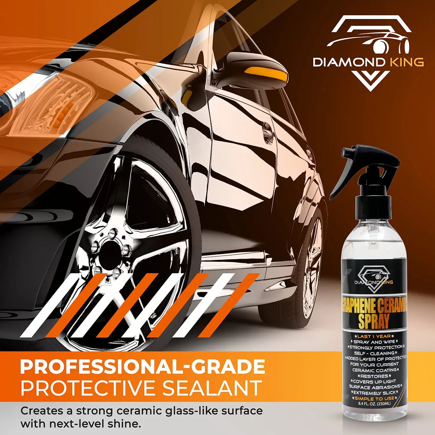 High protection Graphene Ceramic Car Coating - Nano Ceramic Coating for Cars Car Shiner, Cleaner