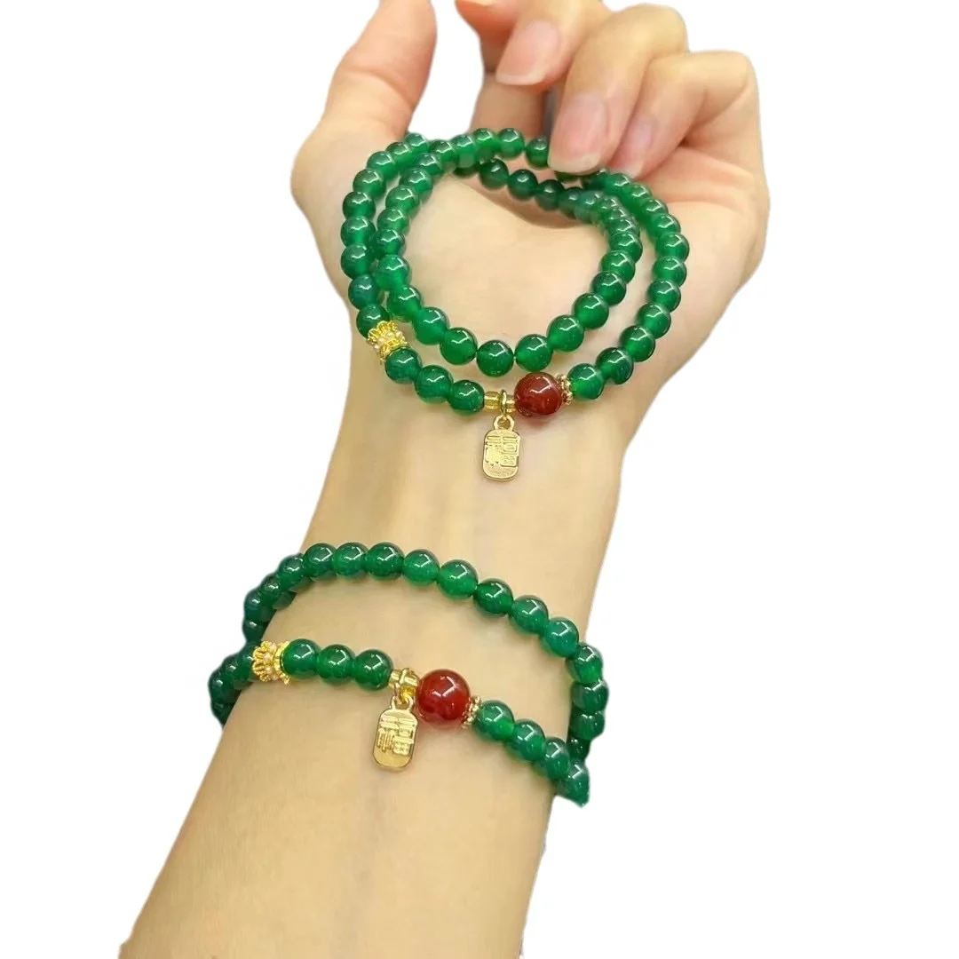 Wholesale Handmade Crystal Energy Genuine Heating Bracelet Premium Natural Beads