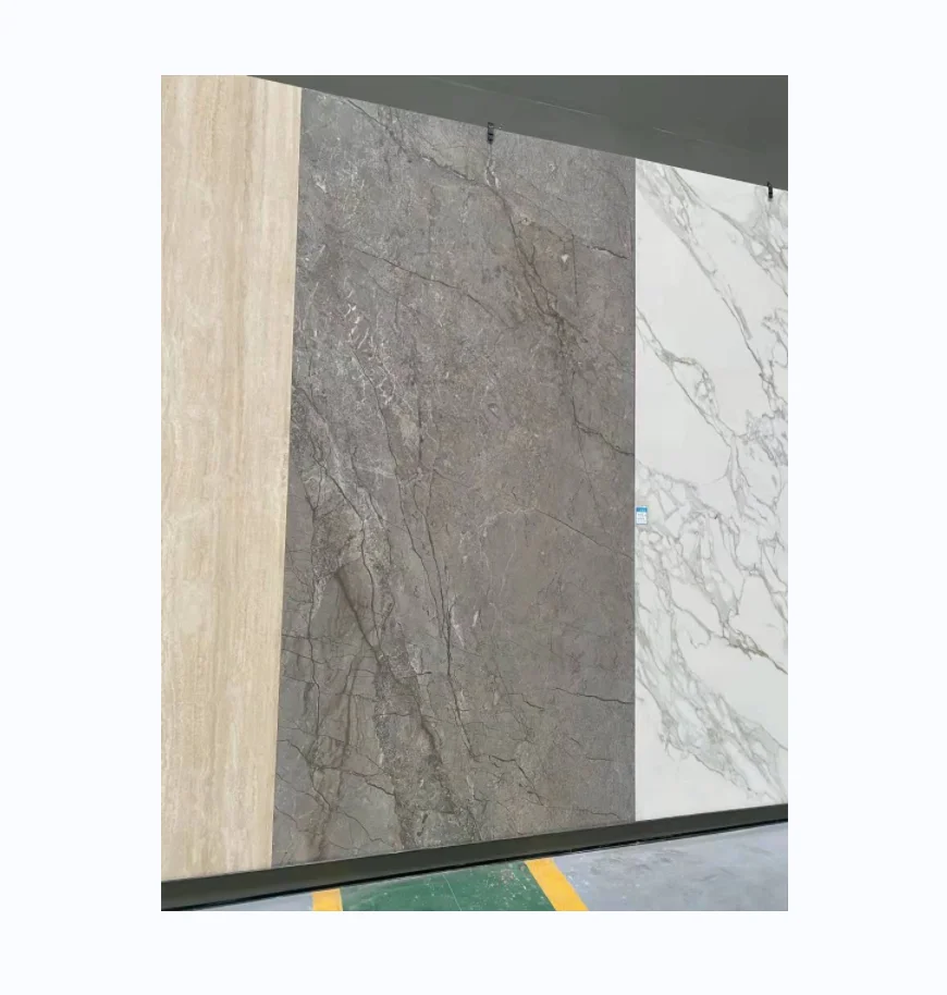 Large format Book match  porcelain tiles porcelain floor big slab sintered stone