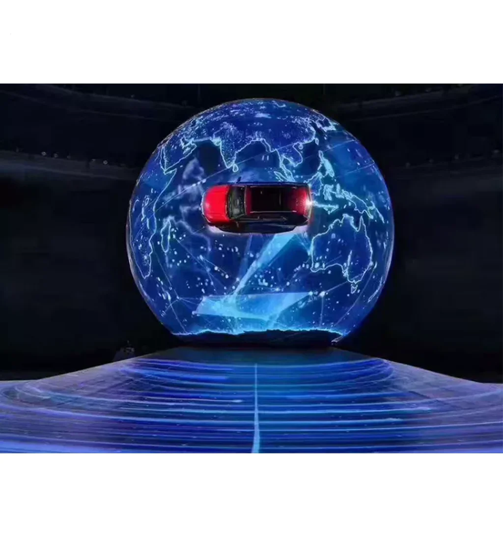 360 Degree 3d Round Led Video Screen Display Full Color Indoor Outdoor P3 P6 Sphere Led Wall Display Ball Shape Spherical Module