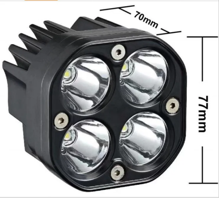 4 inch motorcycle work light led spotlights 4x4  offroad  led driving lights 40W trucks working lamp for night led pods atvs utv
