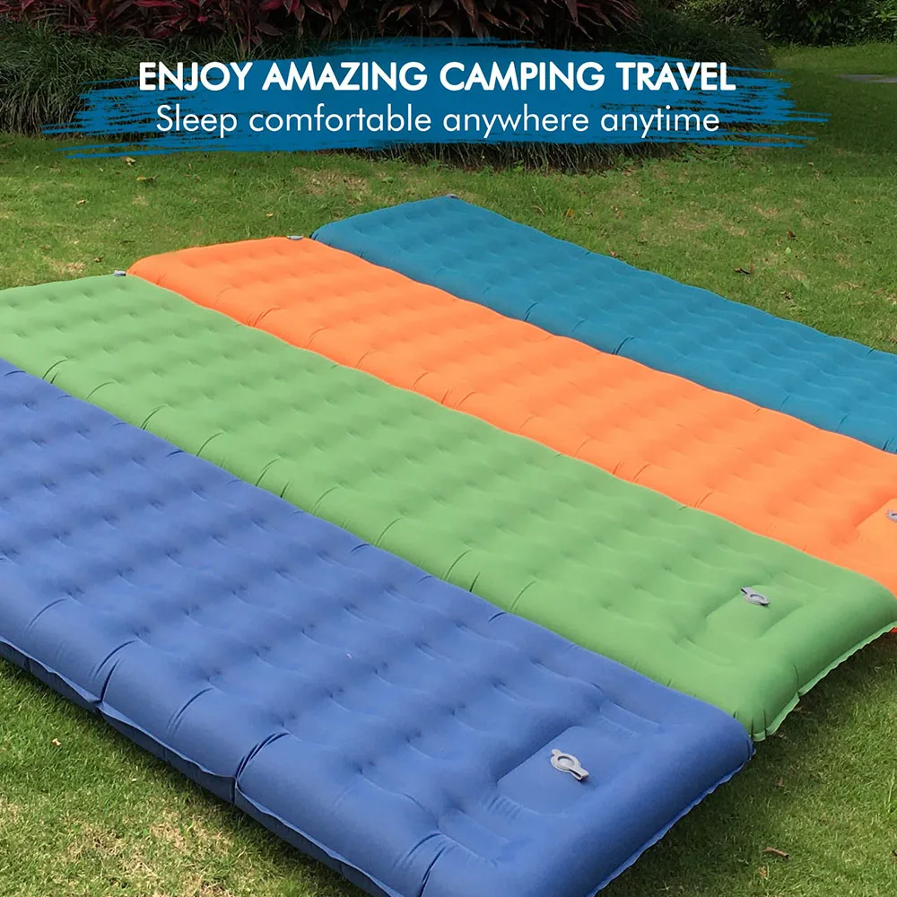 3 in 1 Set Adult Travel Flocked Inflatable Medical Hospital Mattress Sleeping Pad Car Travel Inflatable Mattress Air Bed