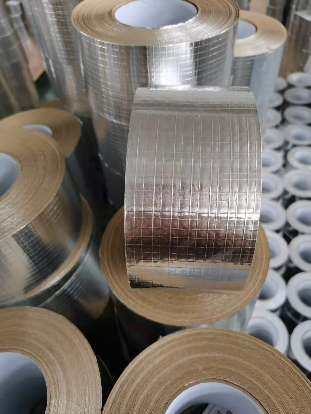HVAC PET High Temperature Aging Resistance Self Adhesive Insulation Sealing Aluminum Alu Foil Duct Tape