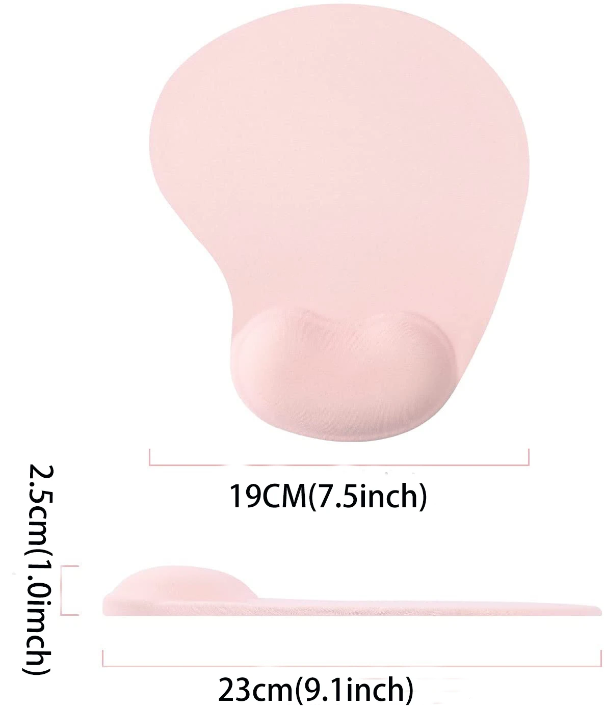 Ergonomic Sublimation Custom Gaming Office Gel Silicone Wrist Rest Mouse Pad Mat with arm support desk mat