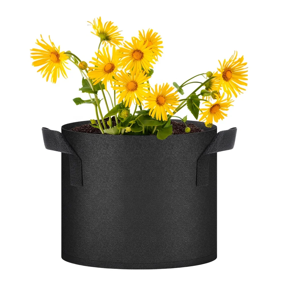 Thickened Felt Vegetable Potato Grow Bag 5 Gallon Growing Planter Bag For Gardening Decor