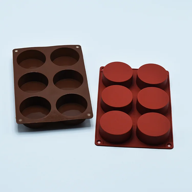 6 cylinder silicone cake mold household jelly pudding mold chocolate mold DIY handmade soap