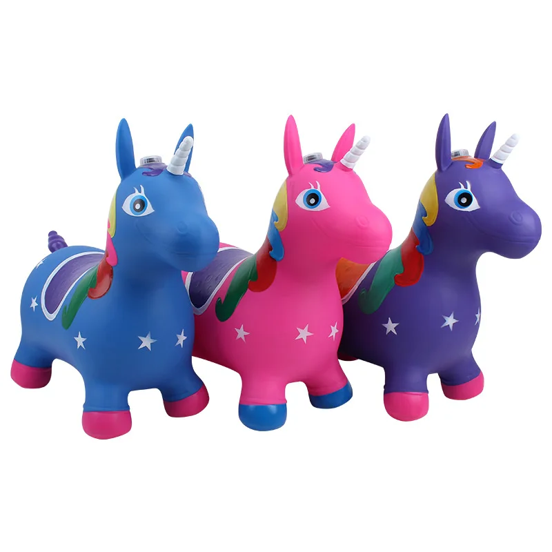 Top Sale Eco-friendly PVC Inflatable Horse Jumping Animal Toy