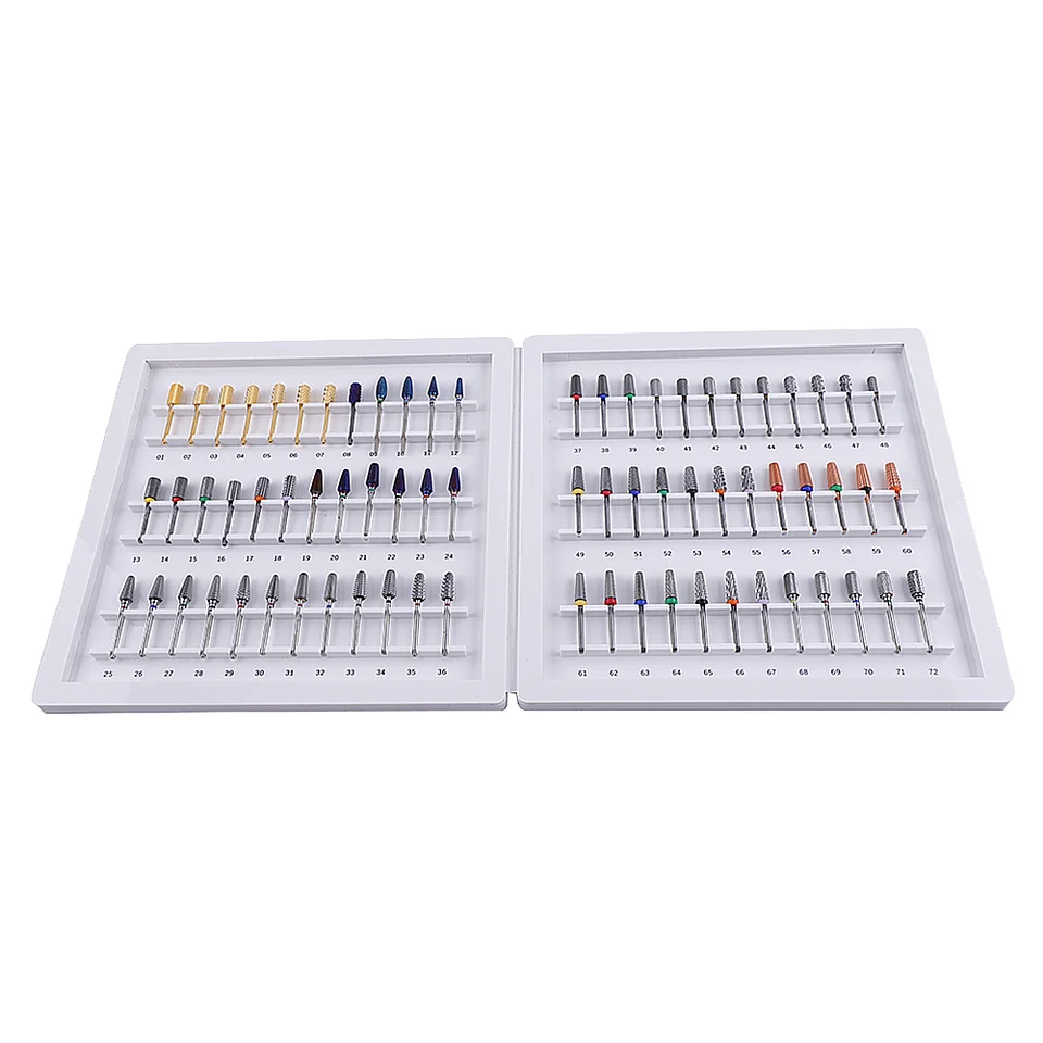 Manicure Pedicure Polish Tool Burr Grinding Cuticle Tungsten Carbide Nail Drill Bit