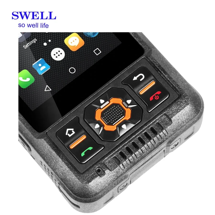 Отекают S35W 400 470 МГц 2 way Радио DMR 5 км иди и болтай walkie talkie PTT телефон с сенсорным экраном в 4G Прочный