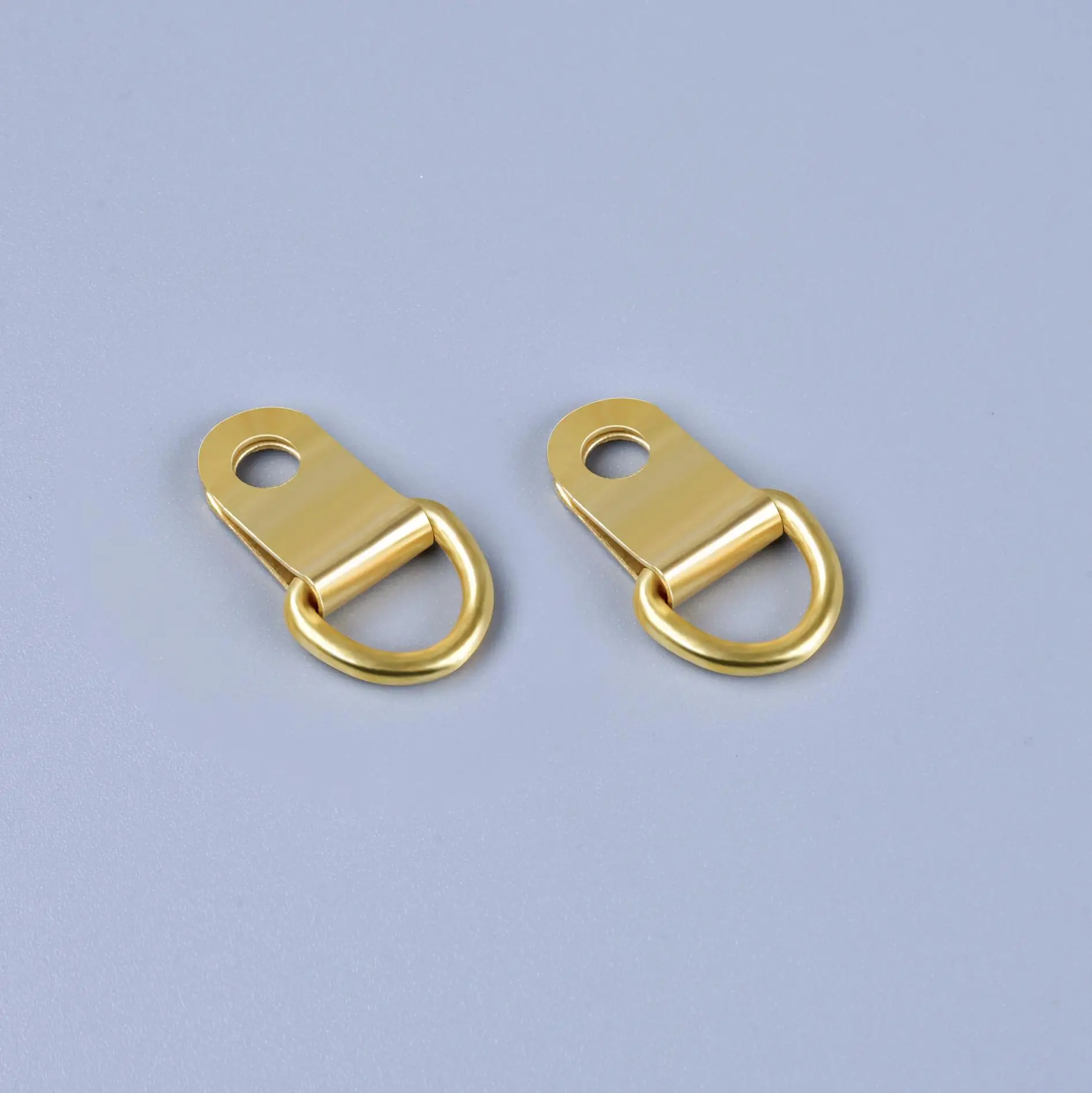 DREIEINS 24 Pieces Brass D Ring Snap Hook Hanger