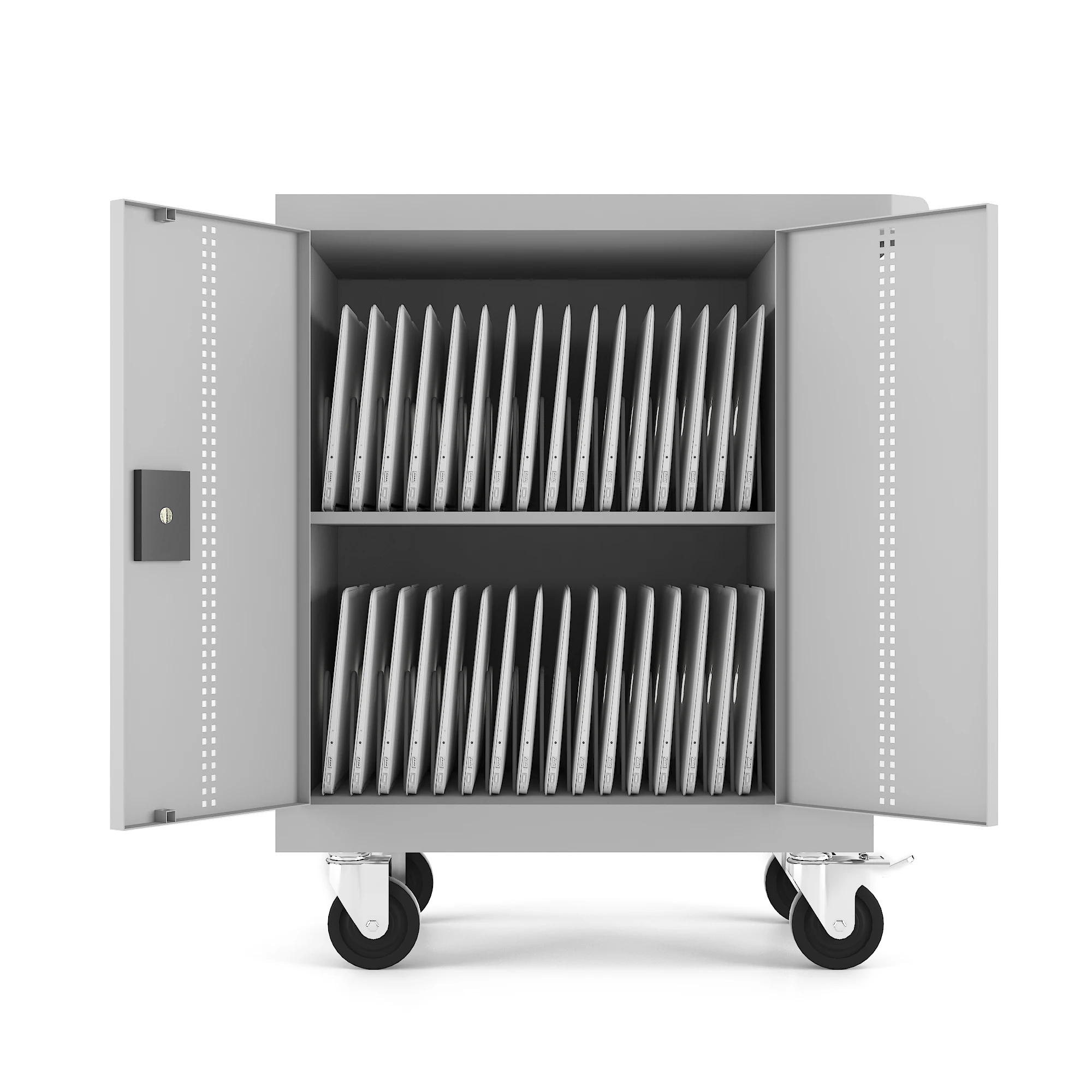 Educational Equipment 32 Port Laptop Computer Ipad Charging Cart School