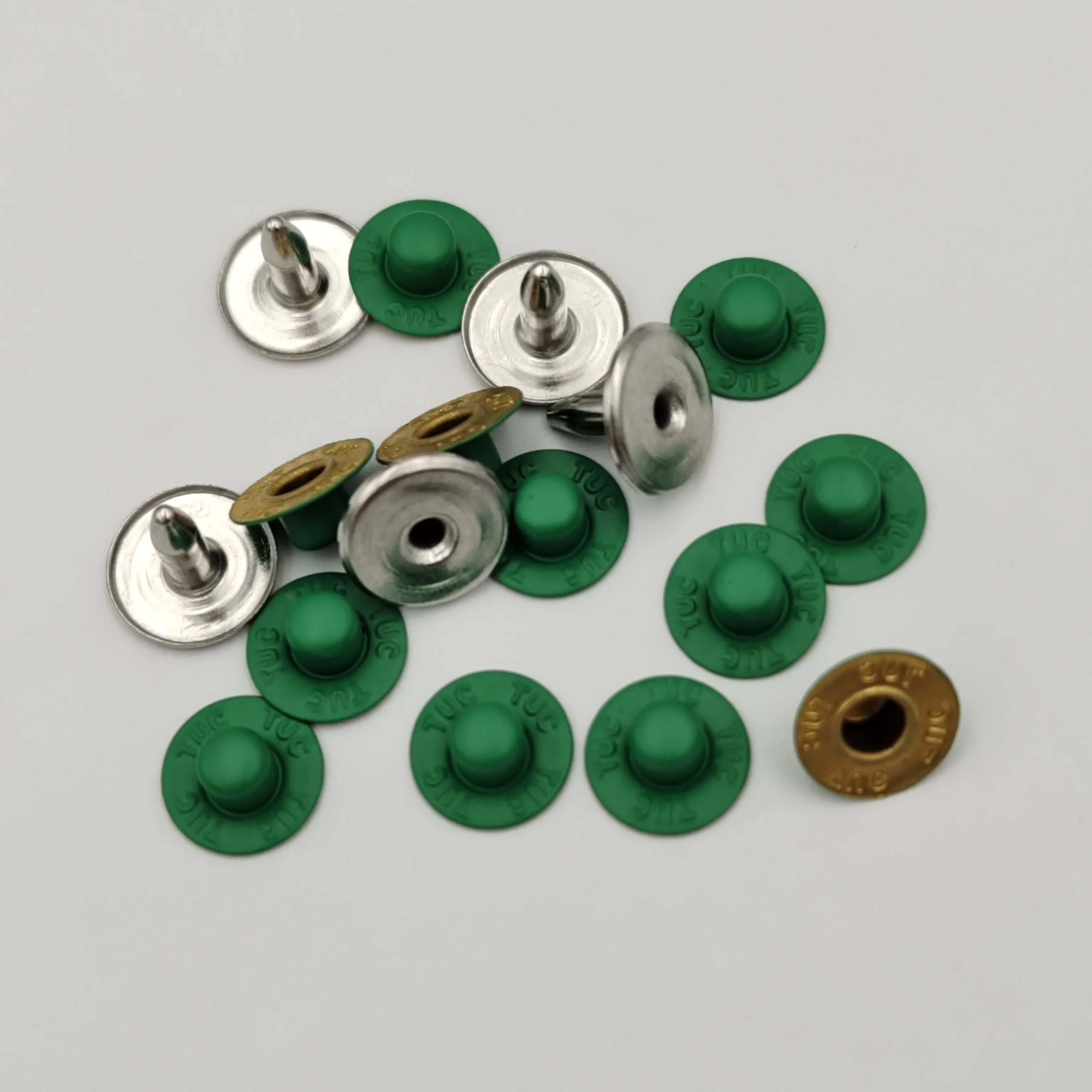 Custom 8mm Logo Metal Rivets Studs Clothing Garment Shoes Double Side Brass Rivet