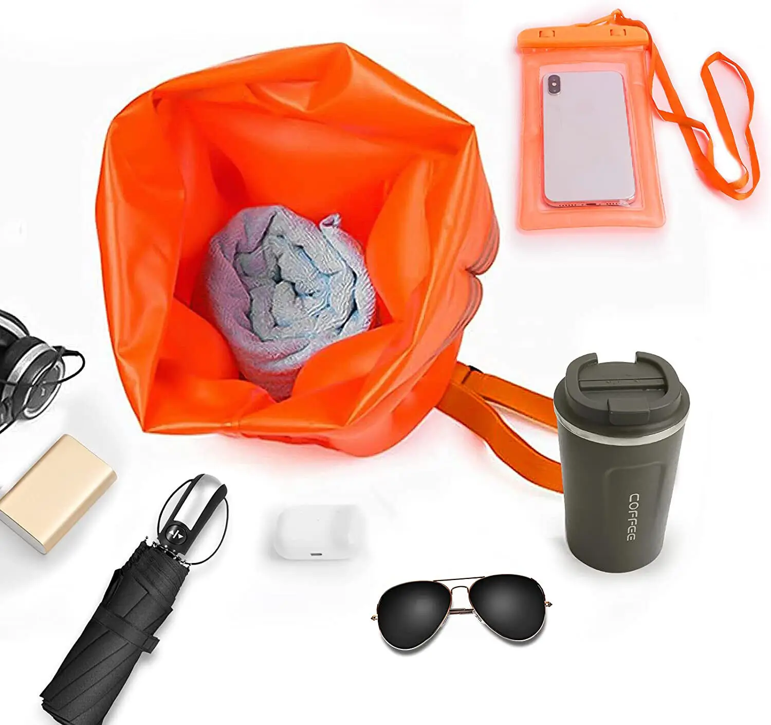 Customizable Factory Wholesale Swimming Buoy Kit Durable PVC Blow with Storage Bag for Diving Beach Travel Pool Use