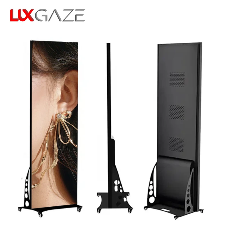 LuxGaze P2 5 P3 P4 напольный коммерческий рекламный светодиодный экран видео настенная доска дисплей плакат