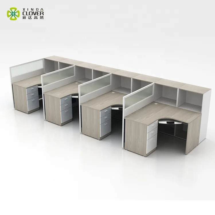 Wholesale Office Furniture Desk L Shaped Office Partition Modern Cubical Workstation