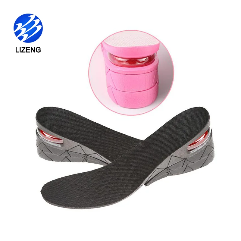 PVC 3 Layer Shoe Insoles Increase Height For Elevator Taller