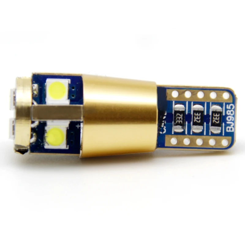  Светодиодные лампы автомобиля t10 свет w5w 194 168 3030 10SMD ошибок для светодиодные автомобильные