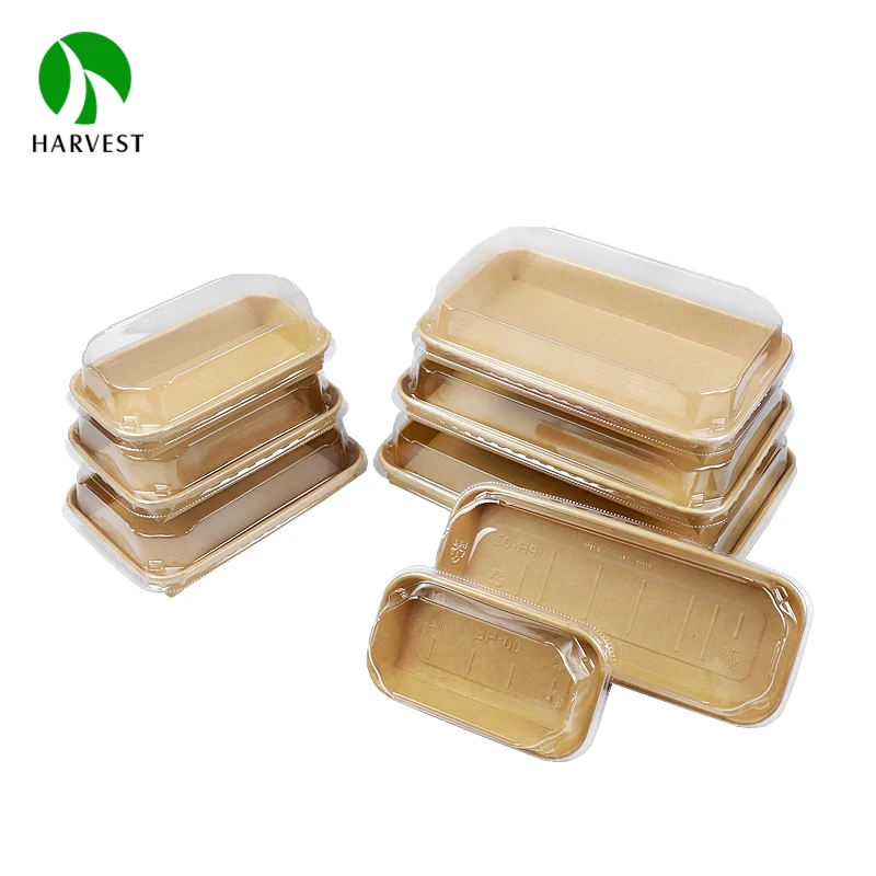 Good price eco paper catering take away food tray burger fried chicken fries sushi packaging supplies