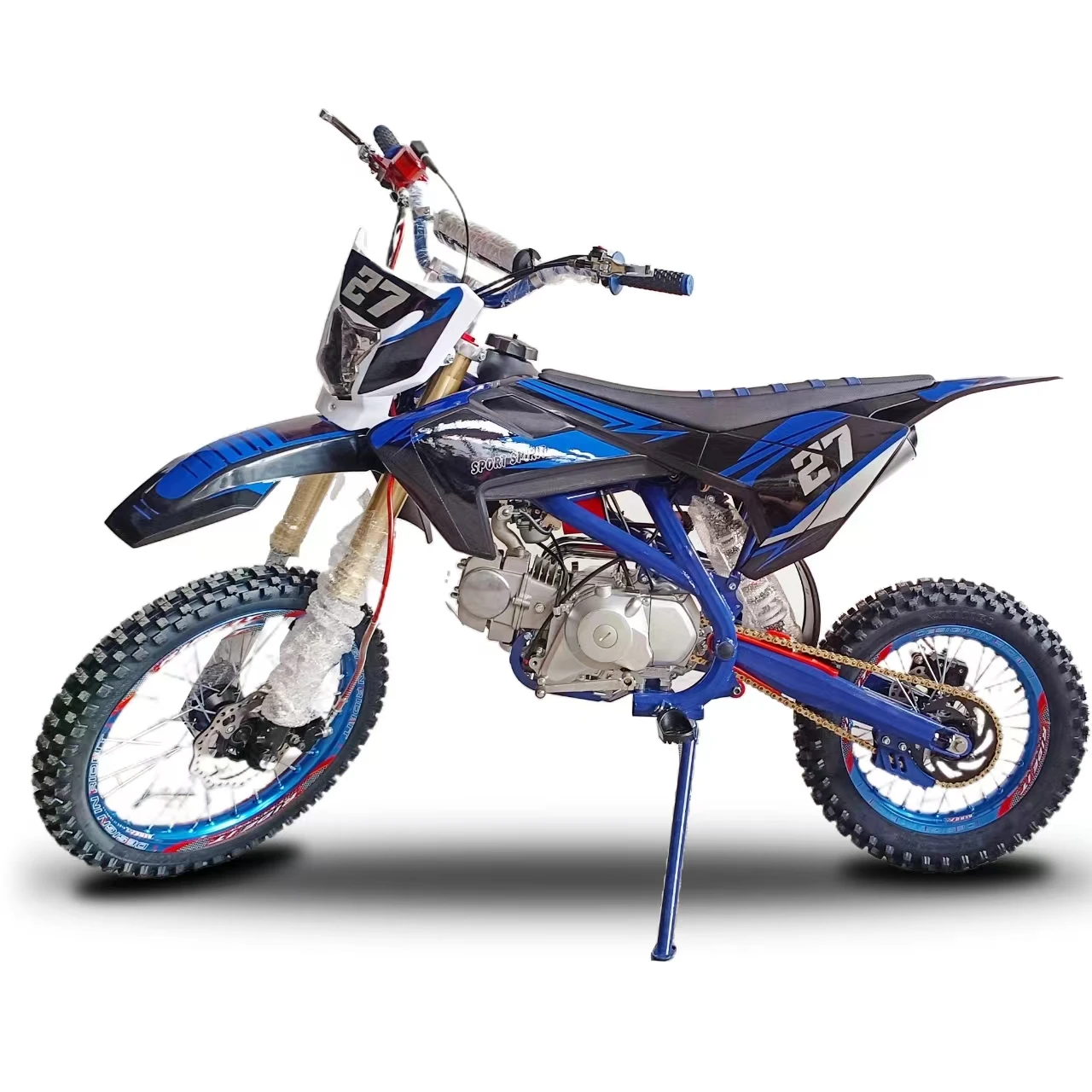 Мотоцикл для взрослых мотоцикл 125cc мотоциклетный 4-тактный бензиновый внедорожный передний 17-дюймовый задний 14-дюймовый