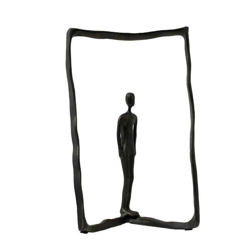 Abstract doorframe figure ornaments nordic minimalist office hotel desktop ornament crafts gift for home decoration