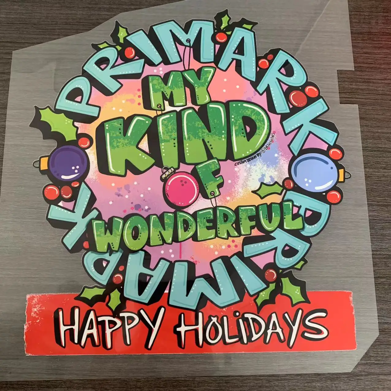 Печатная теплопередающая наклейка для украшения футболки