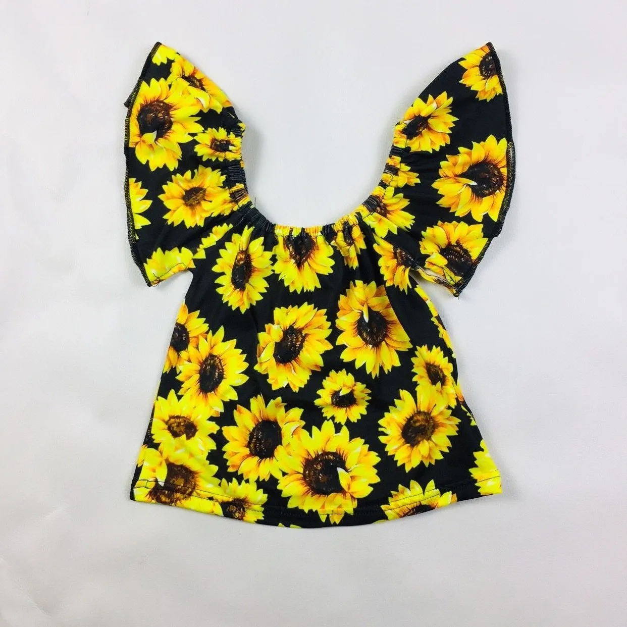 
LZ 2020 baby girl off-shoulder shamrock shower toddler 100% milk silk crop top sleeveless tops for girls 