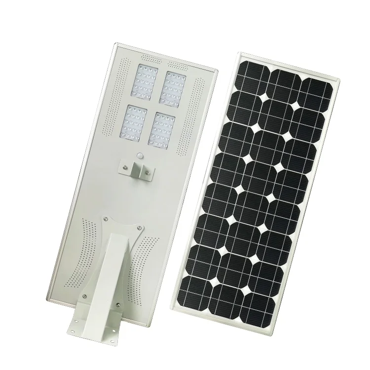 Solar Street Light 80W Solar Outdoor Motion Sensor Dusk to Dawn Solar Light with Remote Control IP65