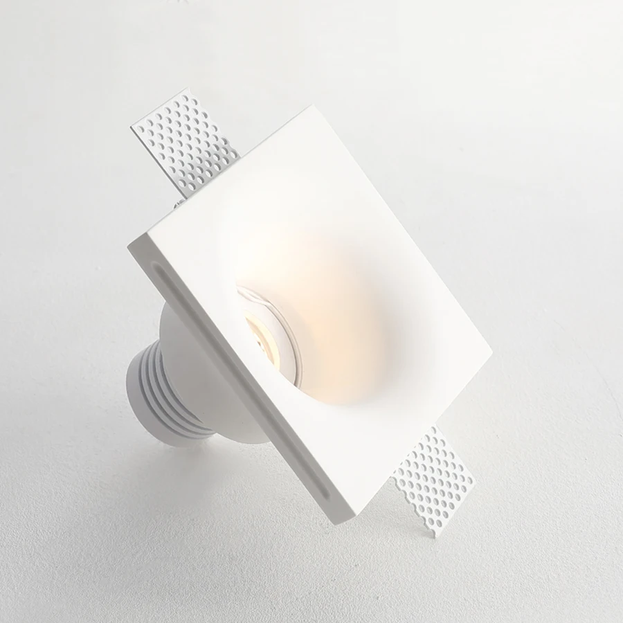 Anti Glare Aluminum Supermarket Office Wall Embedded Mounted Downlight 3W 4W 6W Led Gypsum Light