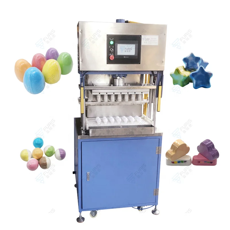 The USA market popular made bath bomb press machine low cost high capacity with air compressor citric acid soda salt for sale