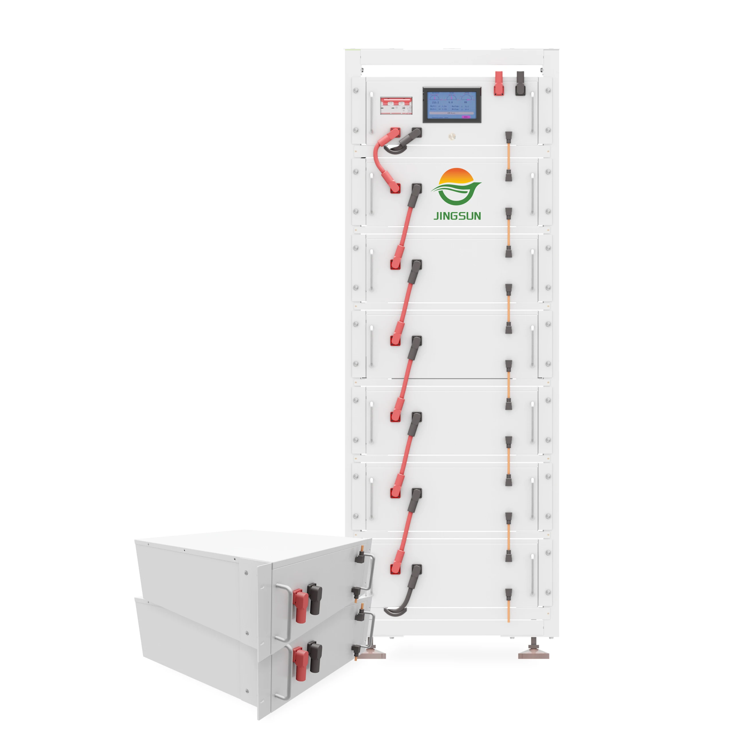 Rack Mounted 6000 Cycles 100Ah Lithium ion Battery Module 200V 400V High Voltage Cabinet ESS Batteries with BMS