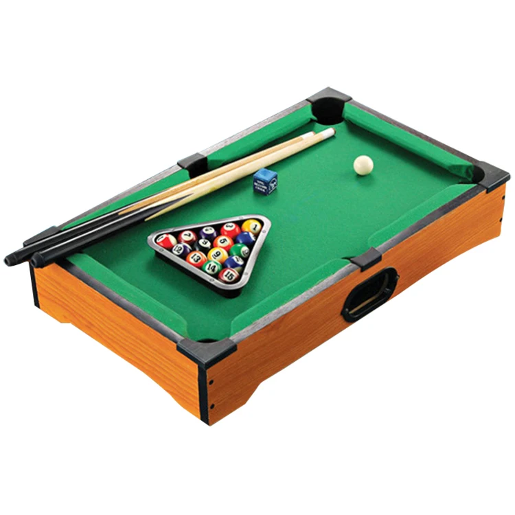 Wood Mini Billiards Table Indoor Sport Entertainment Mini Pool Table Toy Play Game For Kids